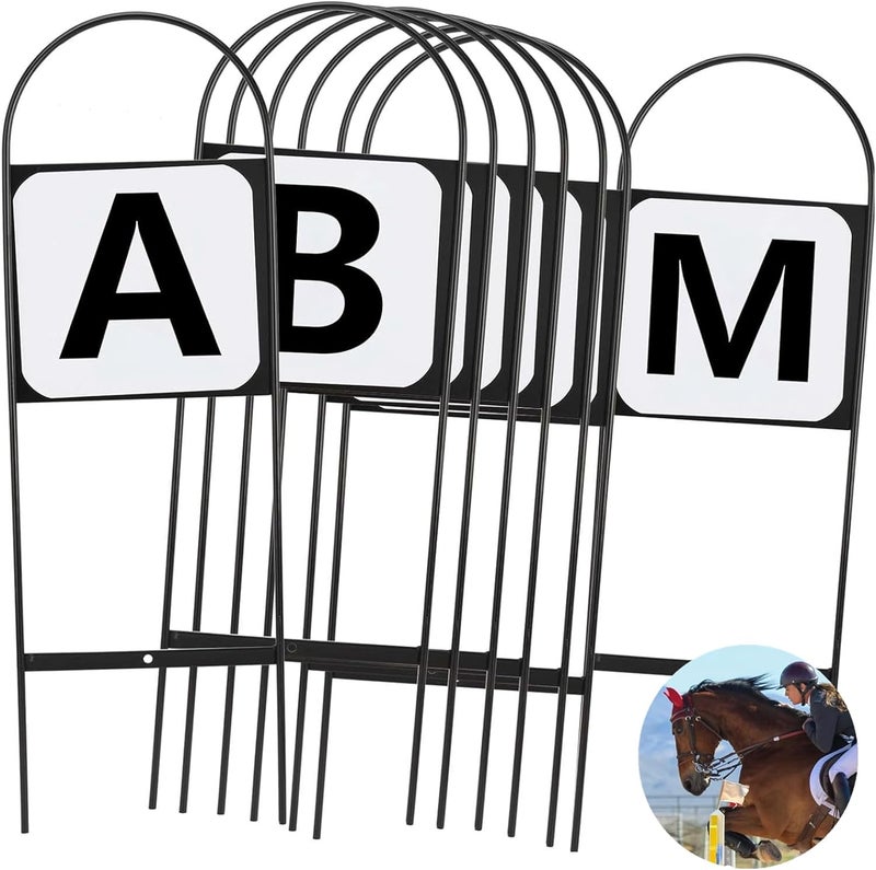 HDYEGY Dressage Letters Arena Markers,Metal Dressage Arena Letters Dressage Equipment for Equestrian Athletes and Events - Image 1